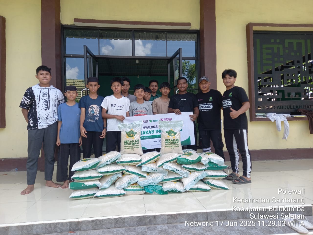 Dokumentasi Penyaluran Infaq Beras